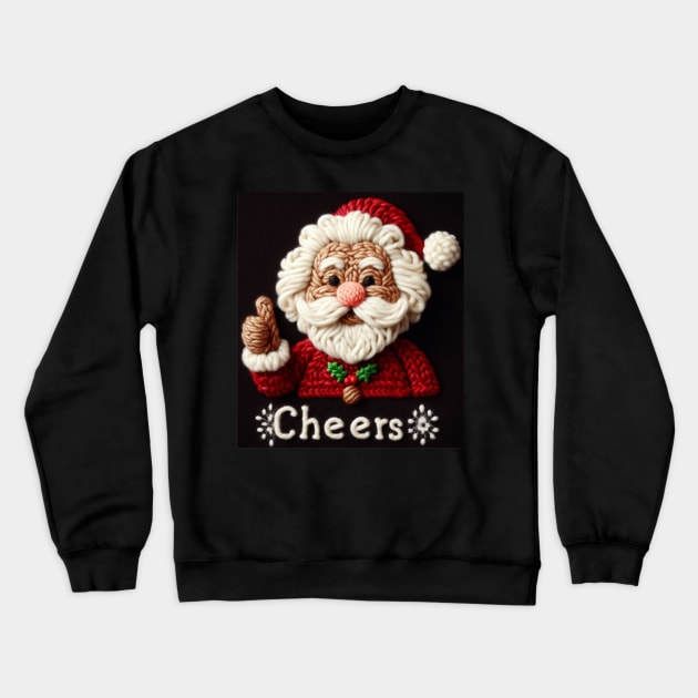 Christmas Santa as Albert Einstein 39 Crewneck Sweatshirt by fadinstitute